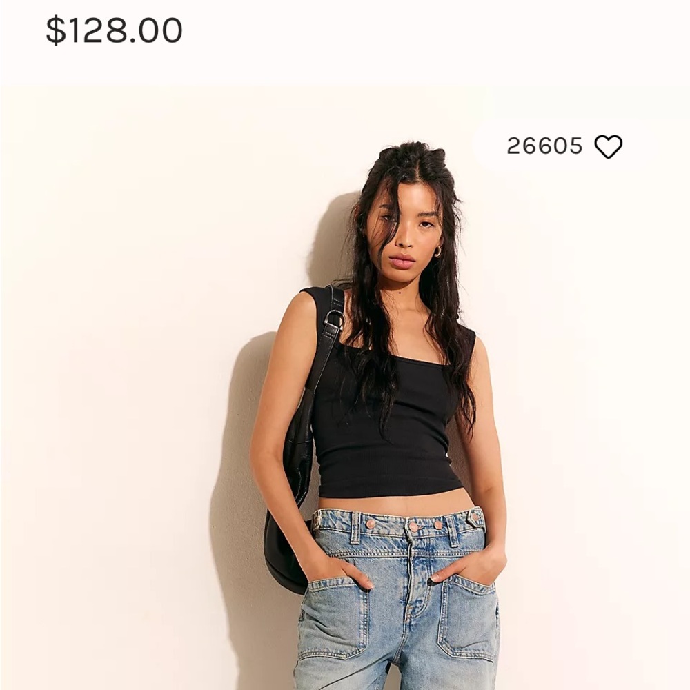 Free people Palmer cuffed jeans - $128 currently.